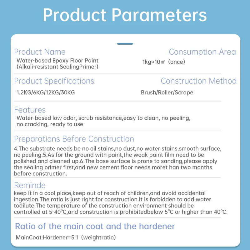 Two Component Strong Permeability Water-based  Epoxy Sealing Primer