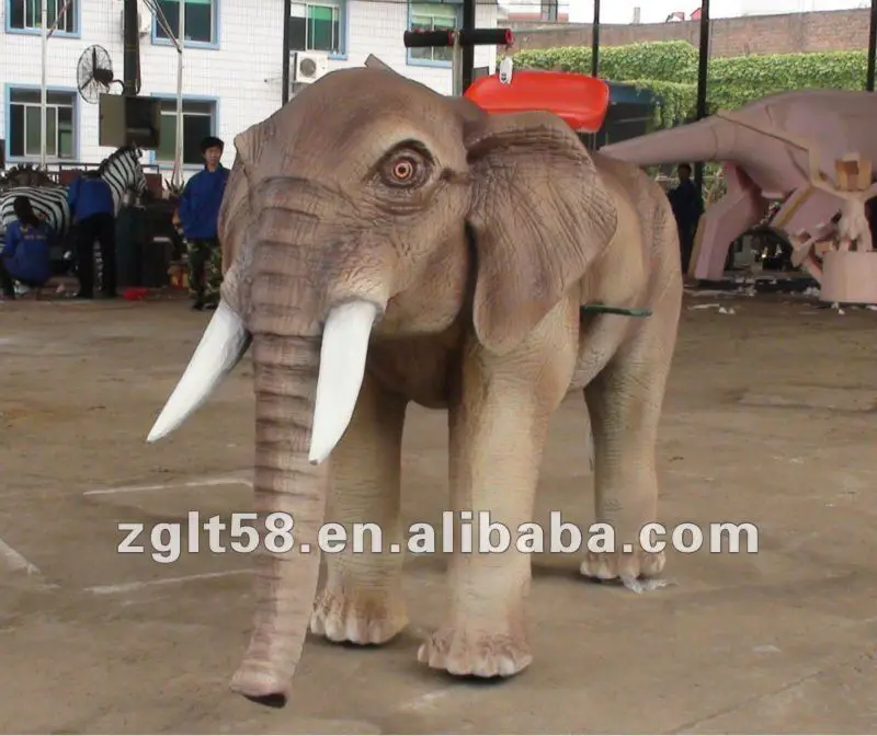 Chinese Top Supplier Best Price Simulation Animal Statues Life Size Giant Fiberglass Elephant Head Sculpture for Amusement Park