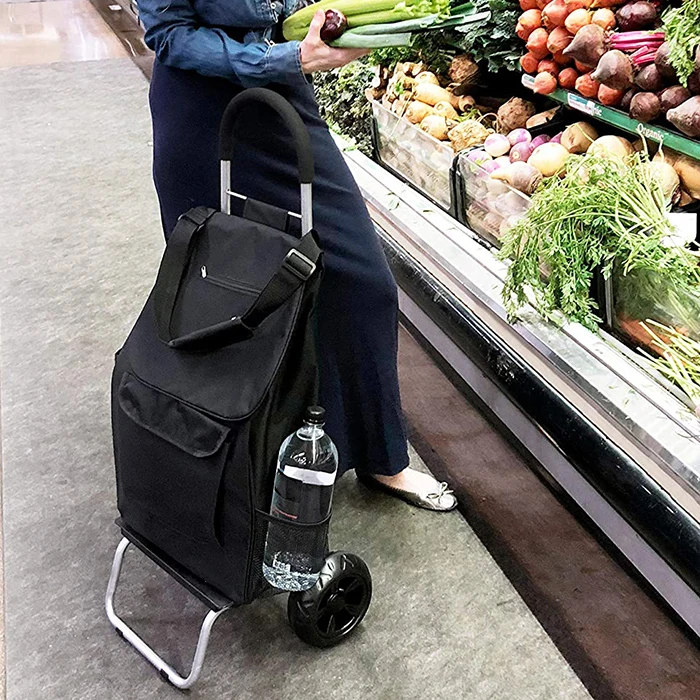 Складная тележка для покупок складная продуктовая 2