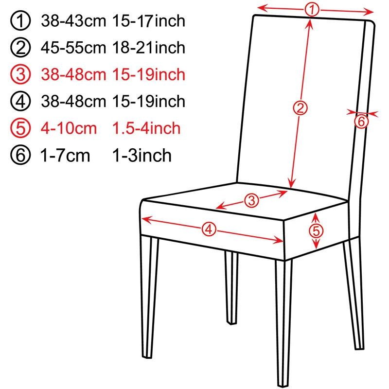 AliExpress Dining Chair Cover Jacquard Spandex Slipcover Protector Case Stretch for Kitchen Chair Seat Hotel Banquet Elastic