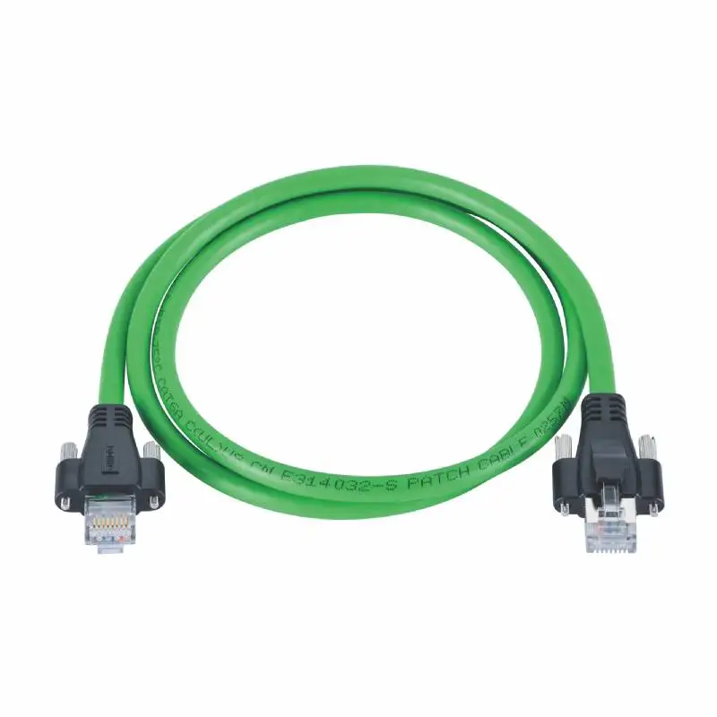Соединительные кабели RJ45 двусторонние 8P8C штекер литой 1 м ПВХ Cat 5E черные патч-кабели
