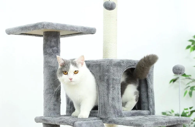 
Customized Climbing Sisal Scratcher Cat Tree House 