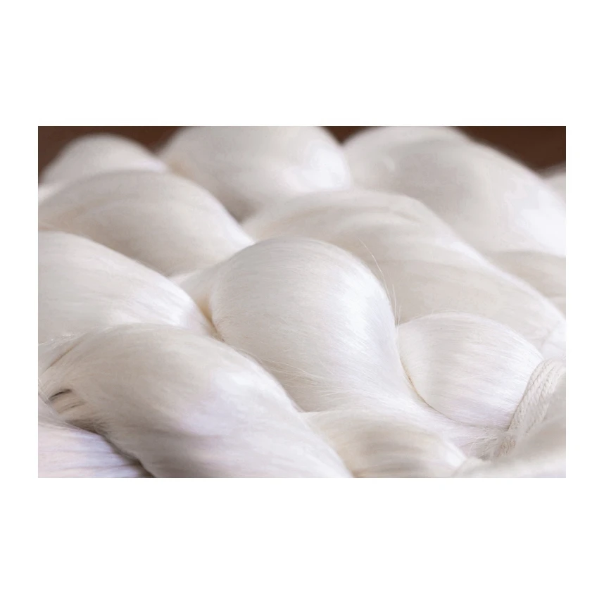 Accept Custom Organic Natural Growth Pure Yarn Mulberry Fabric Noil Raw Wild Silk