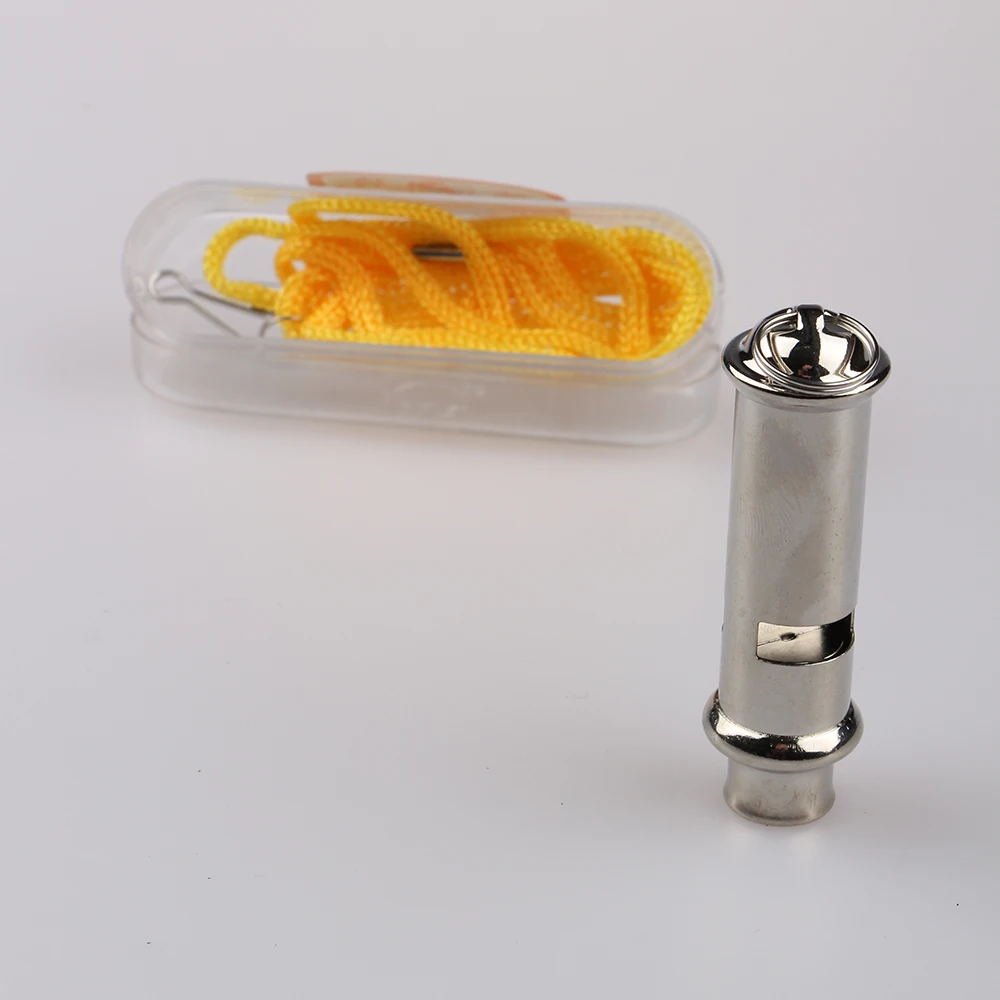 High Quality Dog Training Whistle Ultrasonic Metal Dog Whistle With Lanyard  To Stop Barking Dogs Behavior Training