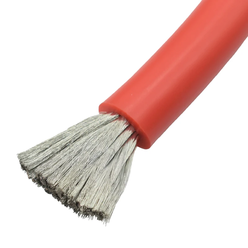 Soft silicone wire 11/10/9/8/7/3/2/1/0AWG high and low temperature resistant single core lithium battery cable