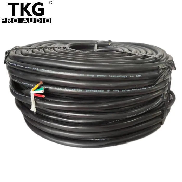 TKG audio 1roll 1.5mm 2.5mm wire 2 4 6 8 core professional outdoor speaker connector cable