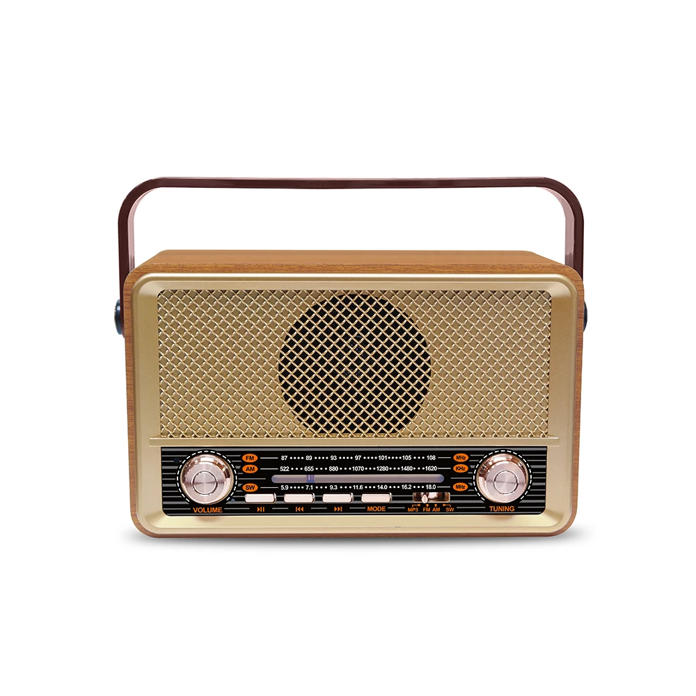 MD511 Meier Kemai china bass short wave am/fm portable tf card antique radio classic vintage retro wooden sw am fm home radio