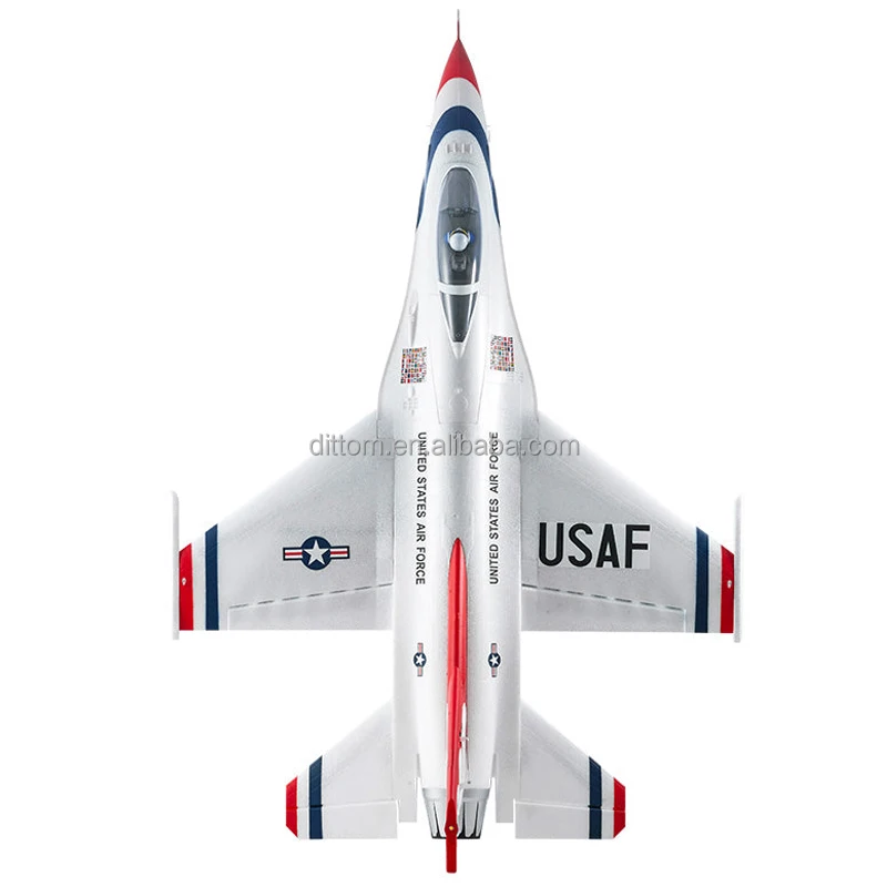 FMS146PGY F-16 EPO Foam Remote Control RC Jet Fighter 6CH PNP Aircraft Electric Airplane
