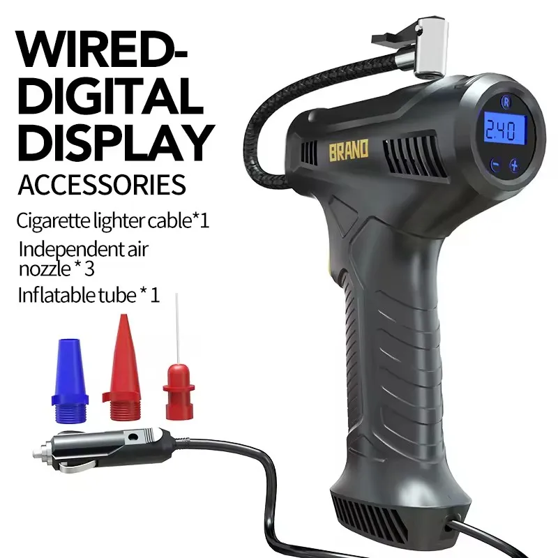 Automatic Car Tires Tyre Pump Bicycle Bike Car Air Compressor 12V Digital display wired/wireless Gun Portable Tire inflators