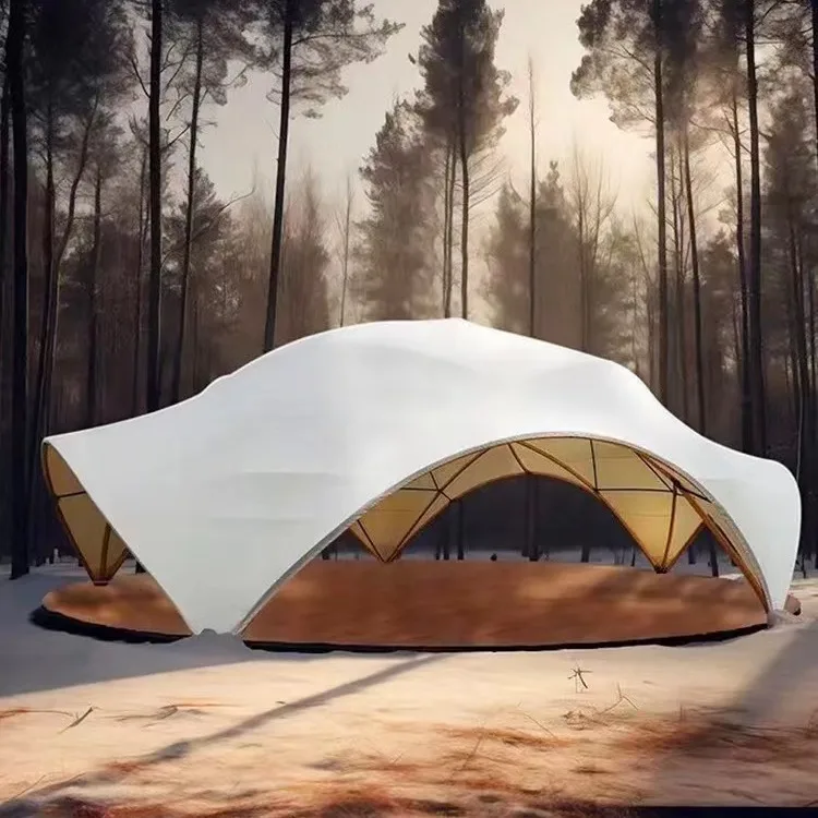 Cross yurt canopy dome Dome shade outdoor beach hotel garden pavilion tent