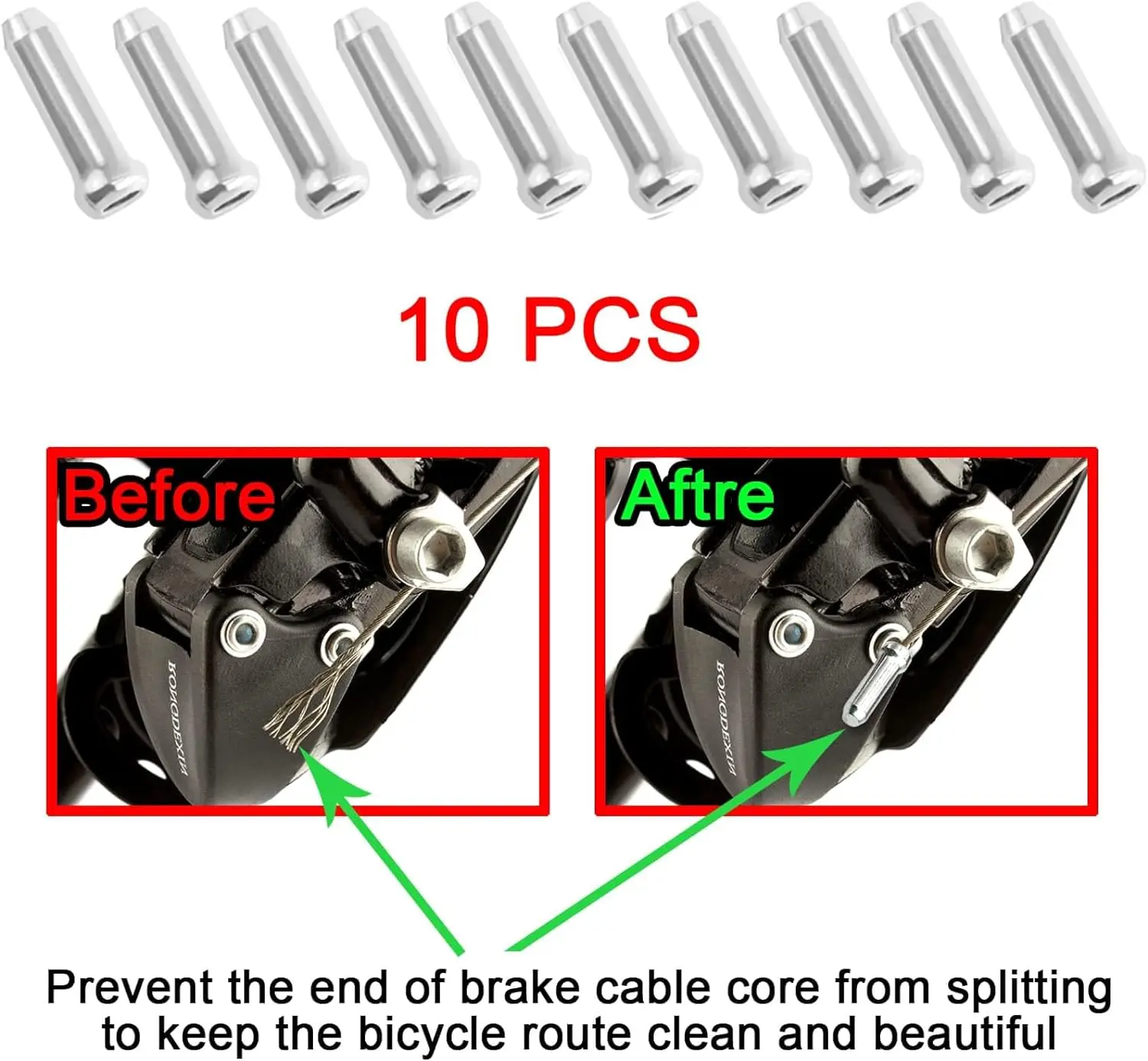 Bike Derailleur Shifter Cables,Front and Rear Brake Lines Shift Cable Set for  Road Mountain Bike
