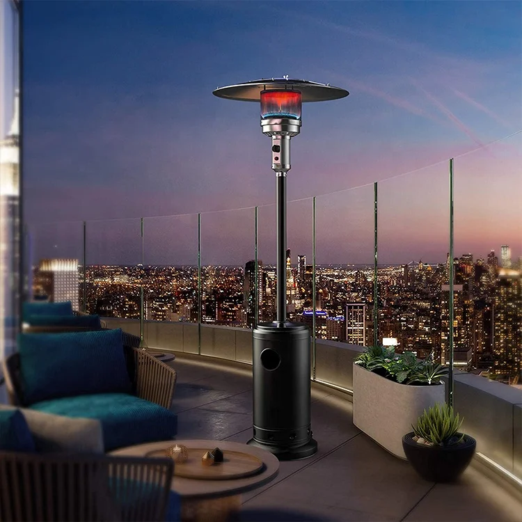 Patio Heater Gas in Hammered Golden Mushroom Gas Patio Heater Outdoor stove gas cylinder