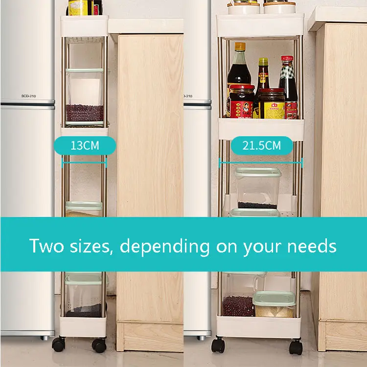 3 Tier Rolling Utility Cart Storage Organizer Cart, Mobile Storage Cart For Home, rolling cart trolley storage shelf with wheels