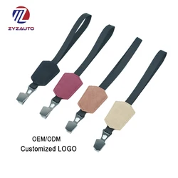 ZY Non-toxic PU Leather Strappy Hook Car Headrest Hook Holder Soft Interior Decoration Auto Seat Hook