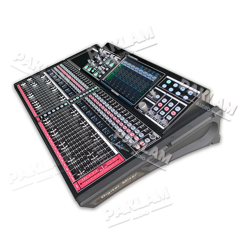 Цифровой DSP 32-канальный аудио микшер с сенсорным экраном встроенный в эффектор Wifi профессиональная консоль микширование функцией монитора