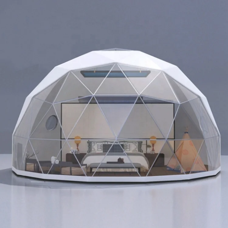 Custom Size Big sphere Luxury Camping Geodesic Dome Tent Transparent Large Party Event Yurt