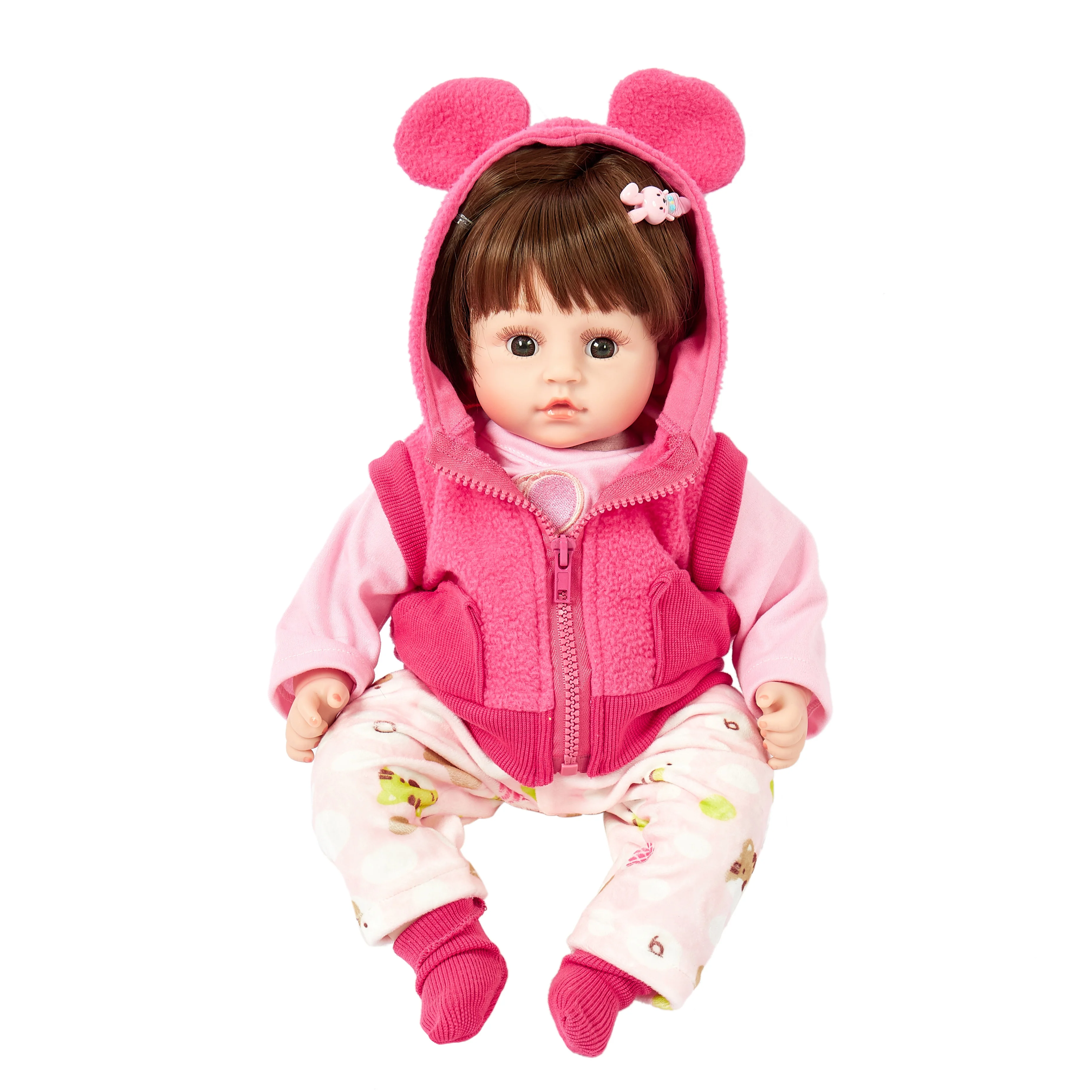 Wholesale 18 inch soft touch girl toy baby doll body soft silicone reborn Realistic baby dolls
