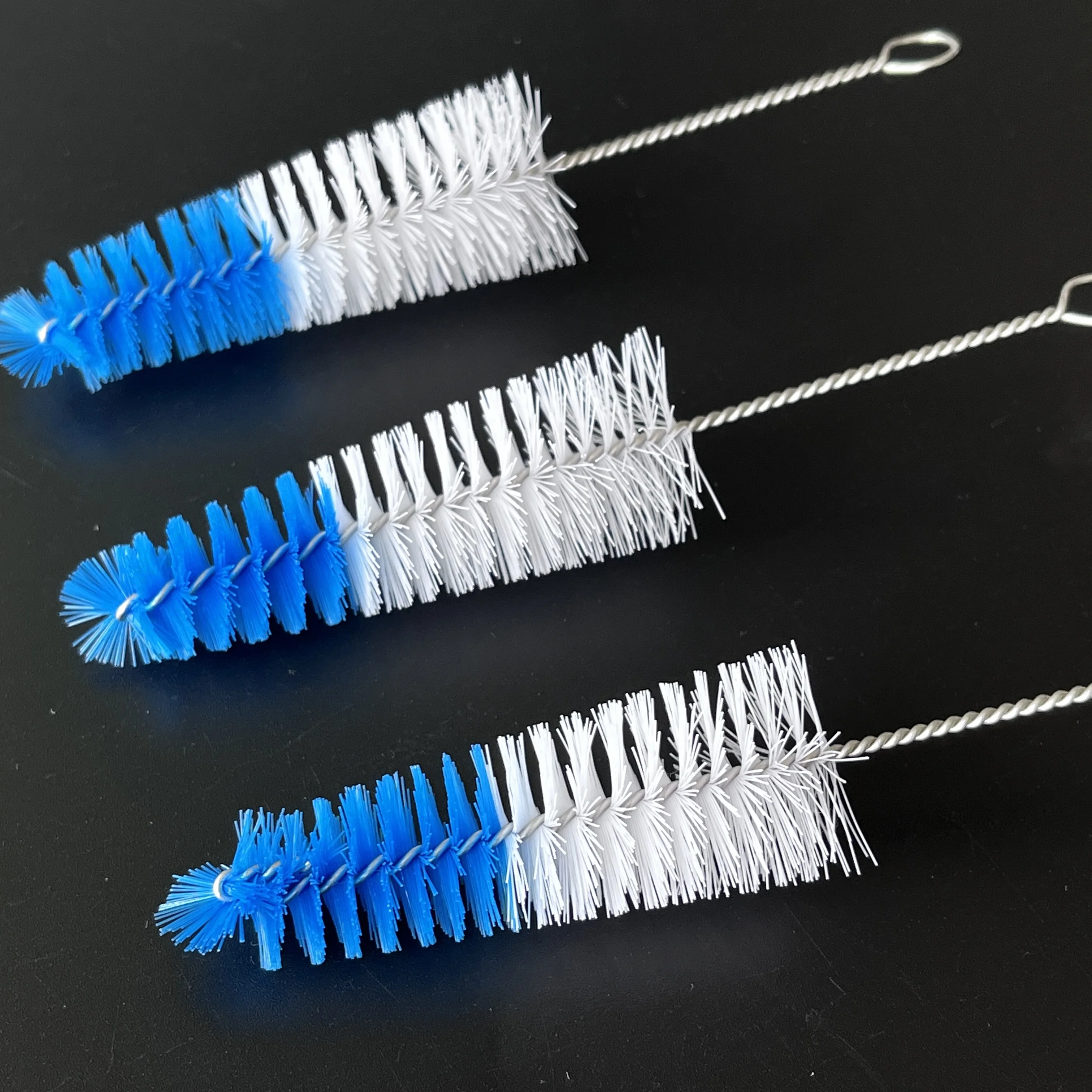 Conical 304 stainless steel decorative nozzle brush, straw cleaning brush