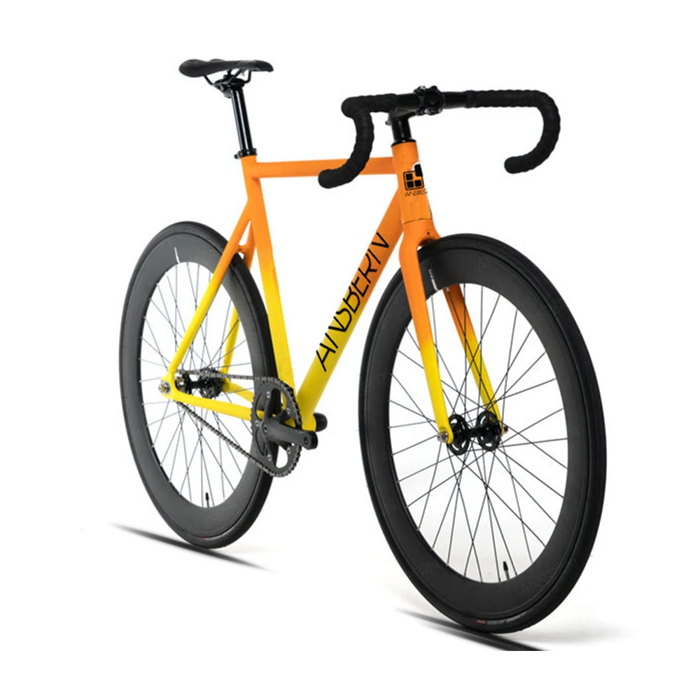 Ansbern 700C 6061 Aluminum Alloy Single Speed Ebike With Single Speed Bike Frame Chain Tensioner