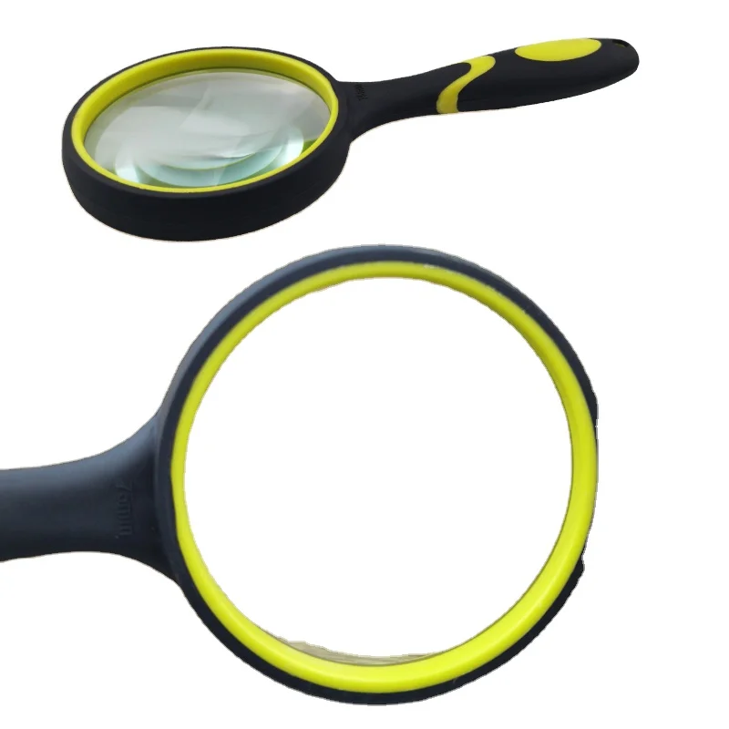 75 MM Anti-fall Plastic 10x Magnifying Glass With Hole