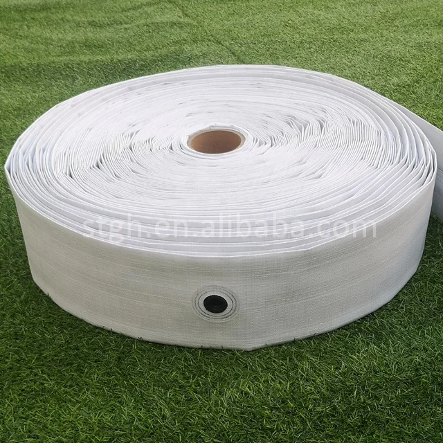 Pre-installed outlets pipe drip irrigation lay flat hose with integral welding outlet