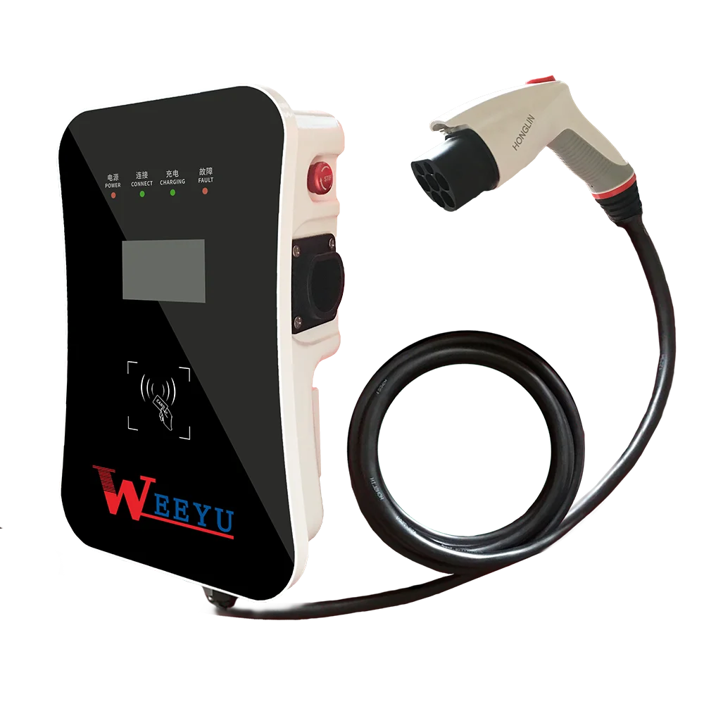 Electric Vehicle Charging Station 16Amp car fast charge manufacturer AC Wall Mounted EV charger wallbox 22kw