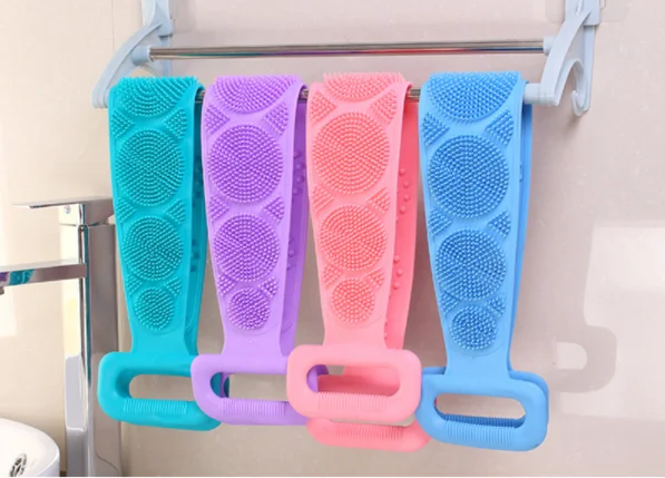 Silicone Bath Towel Body Brush  for Shower Silicone Body Scrubber for Men and Women,Silicone Bath Body Brush