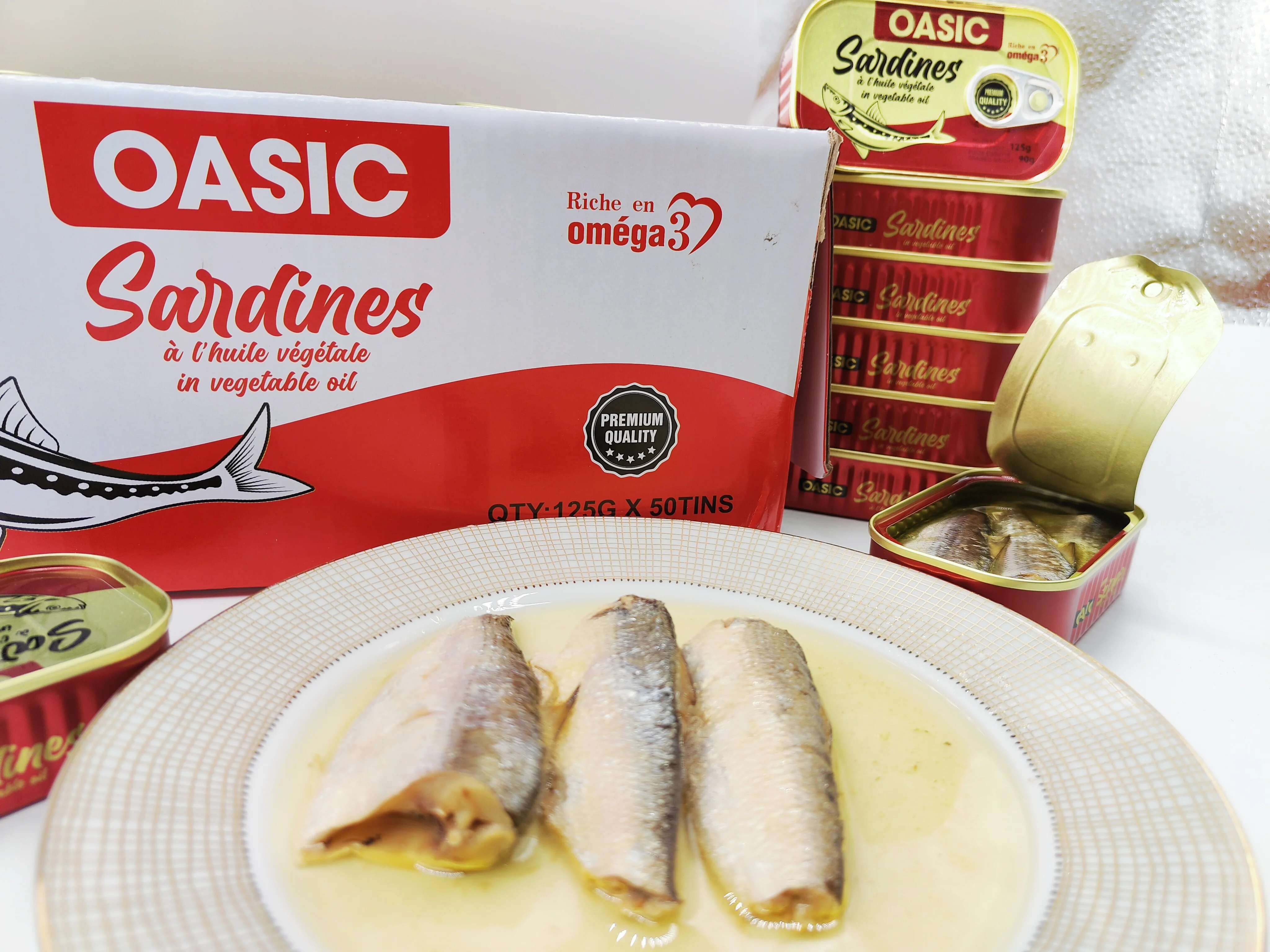 Factory Price Good Taste Canned Fresh Sardines In Vegetable Oil Vitamin-Packed