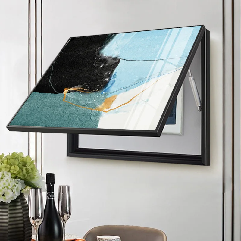 Hot Selling- Framed hand painted oil painting Decorative art painting of electric meter box painting canvas