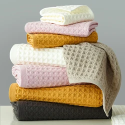 5 star hotel Wholesale Towel Set Hot Selling Super waffle Cotton Polyester luxury Bath Towels
