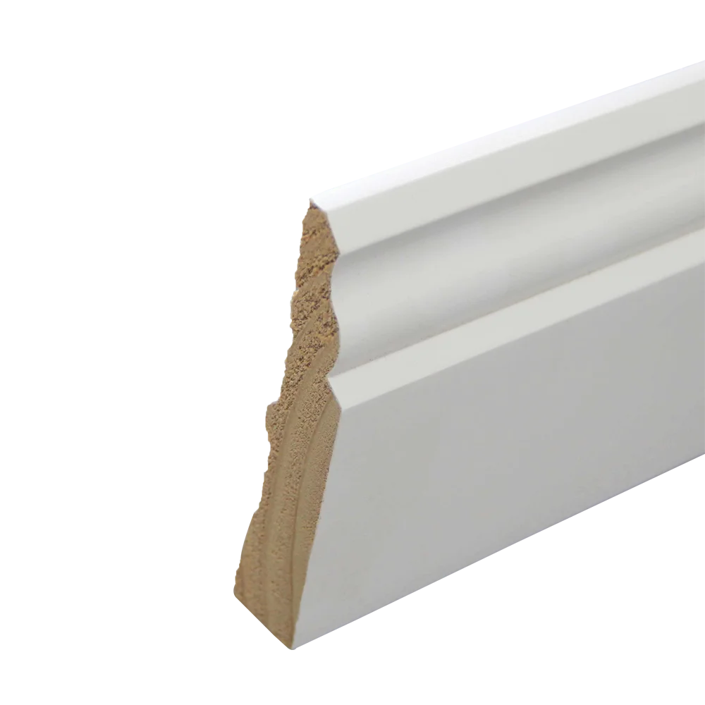 Door skirting Pre-Paint Grade Prefinished White primed door casing MDF moulding White Primed Casing