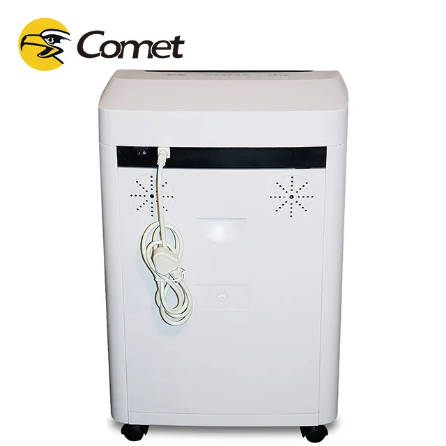 Mini Comet Commercial Home/Office Paper Shredder Cross-Cut Electric Source for Document & Card Shredding Manual Power