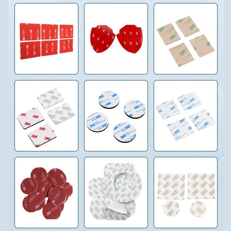 Factory custom round square rectangle die cut white double sided foam tape sticker pad eva foam backing adhesive pad sticker