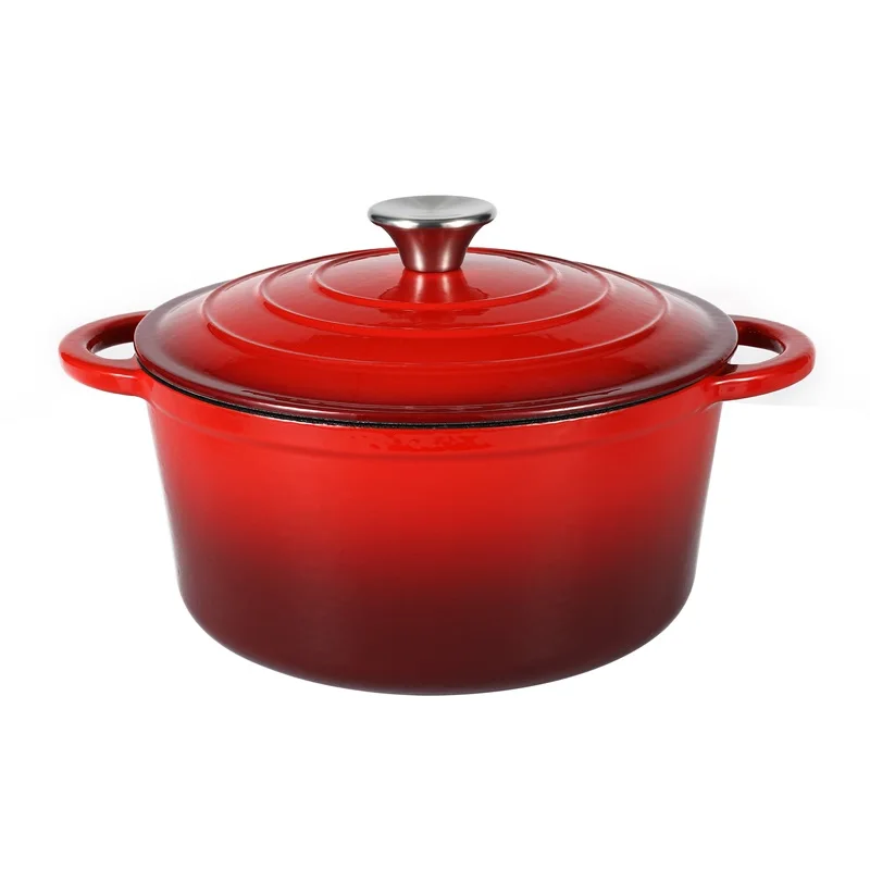 High Quality Home Kitchen Non Stick Frying Pan Cookware Cooking Pot Sets Enamel Cast Iron Cookware Sets