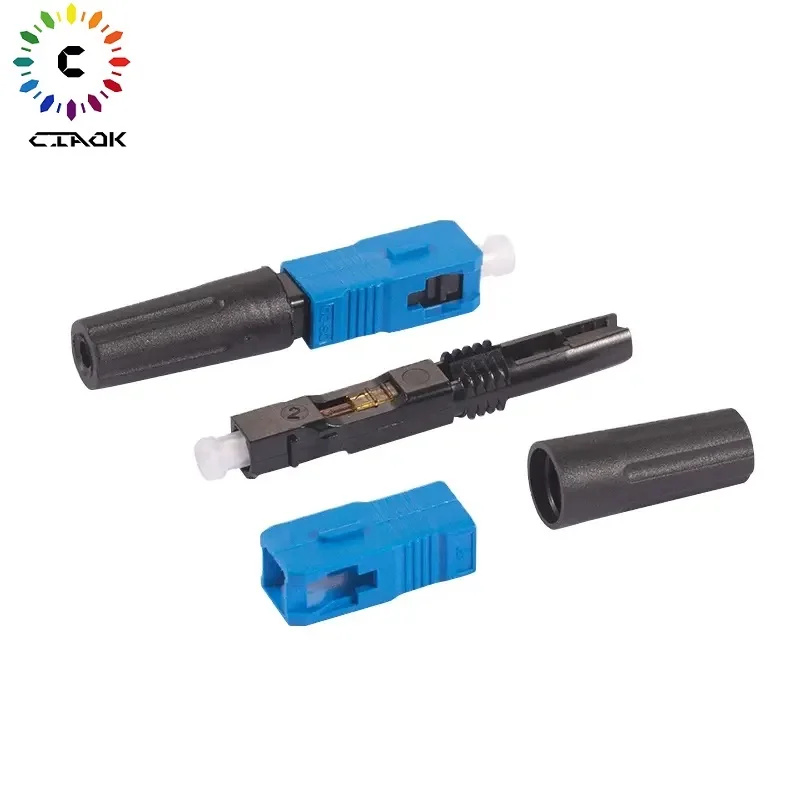 50mm 55mm FTTH Fiber Optic Fast Connector Rapido SC UPC Optical Connector SC Fast Connector