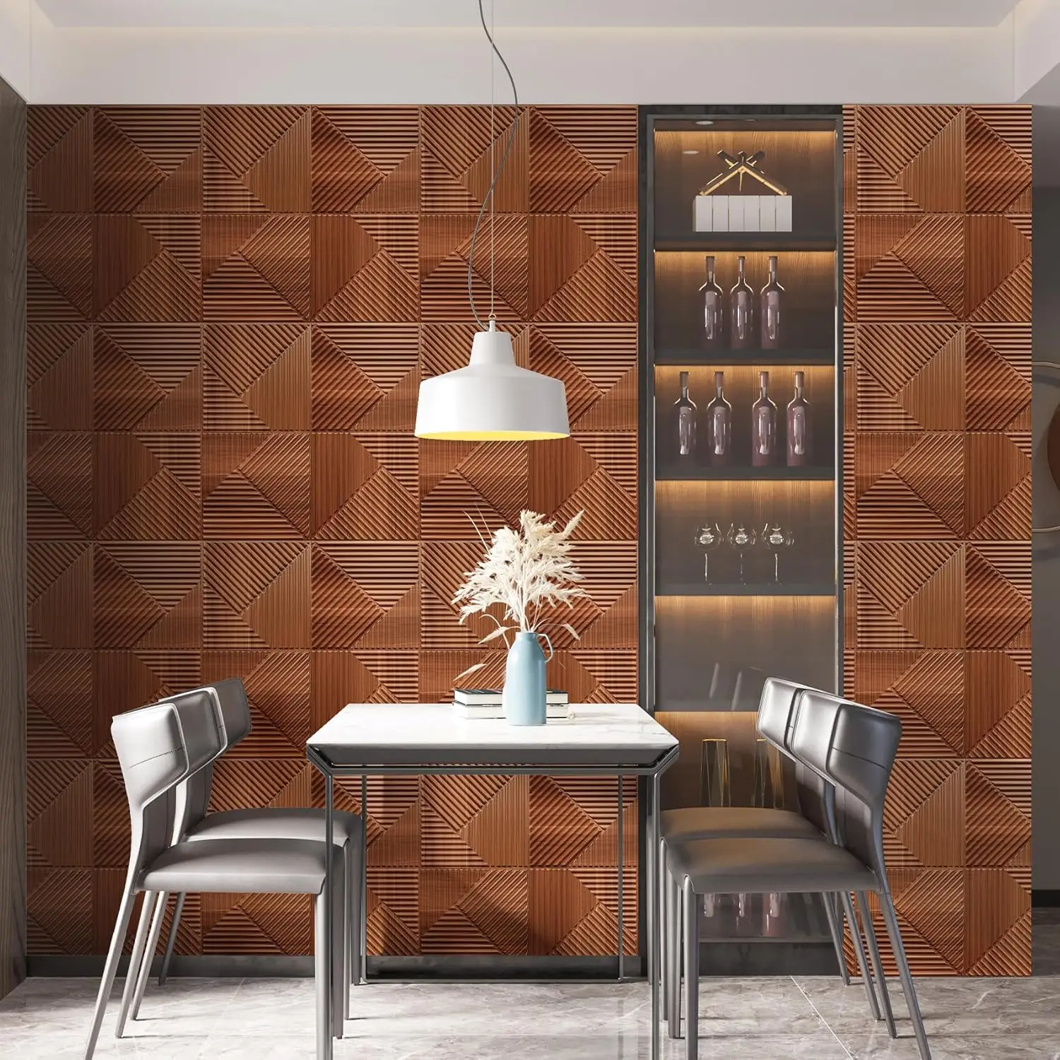 New Design Interior Exterior Facade Decorative wall Cladding 3d pvc wall panels For Building,Home Use