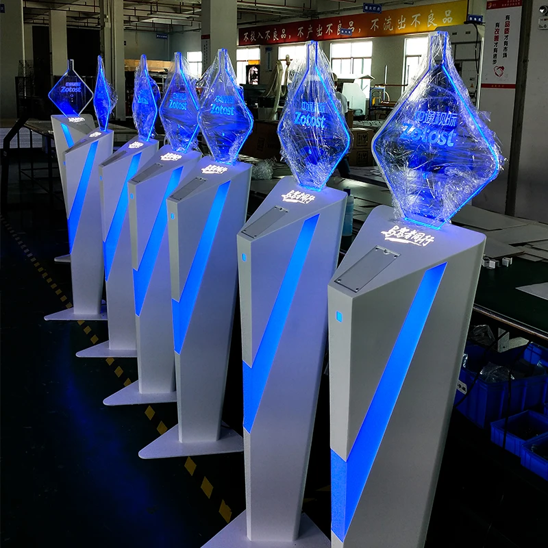 Wall Mounted Remote Control Rgb Color Changing Led Lighted Bar Shelf Glass Wine Display Racks Light Up Shoes Display Shelf