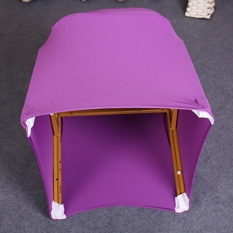 Lavender Spandex Chair Slipcover for Home Kitchen Banquet Furniture for Hotel Dining Use