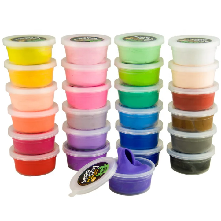 Wholesale Colour Diy Art Light Weight Polymer Sealing Air Drying Soft Craft Clay Toys Kit Set For Children Kids