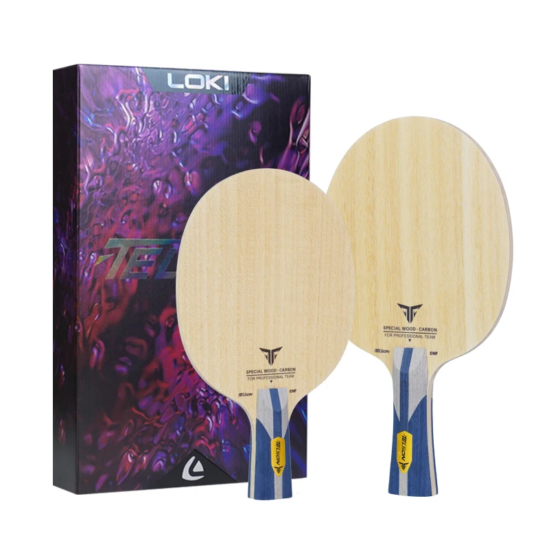 Loki High elastic Koto Facial Material Fast attack ping pong blade 7 Layer Telson CNF Fiber Wood Blade Table Tennis