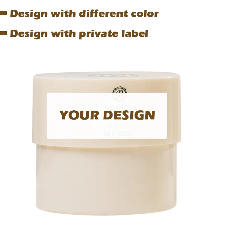 Salon Quality Private Label Hair Mask for Dry and Damaged Hair with Keratin, Biotin, and Coconut Oil, 500ml Customizable