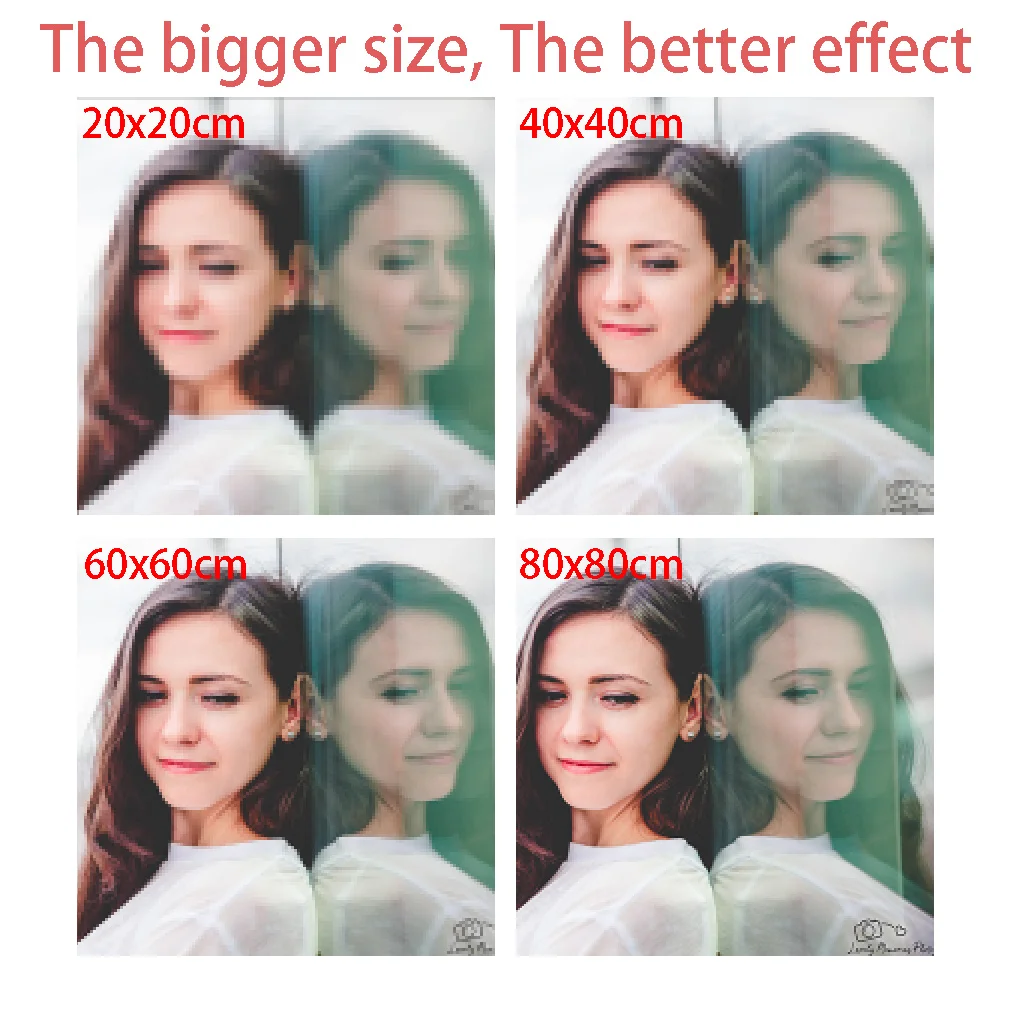 5D Canvas Painting Adult Children Personality Photo Customized Painting Art Kit Round Mosaic Mural DIY Diamond Painting