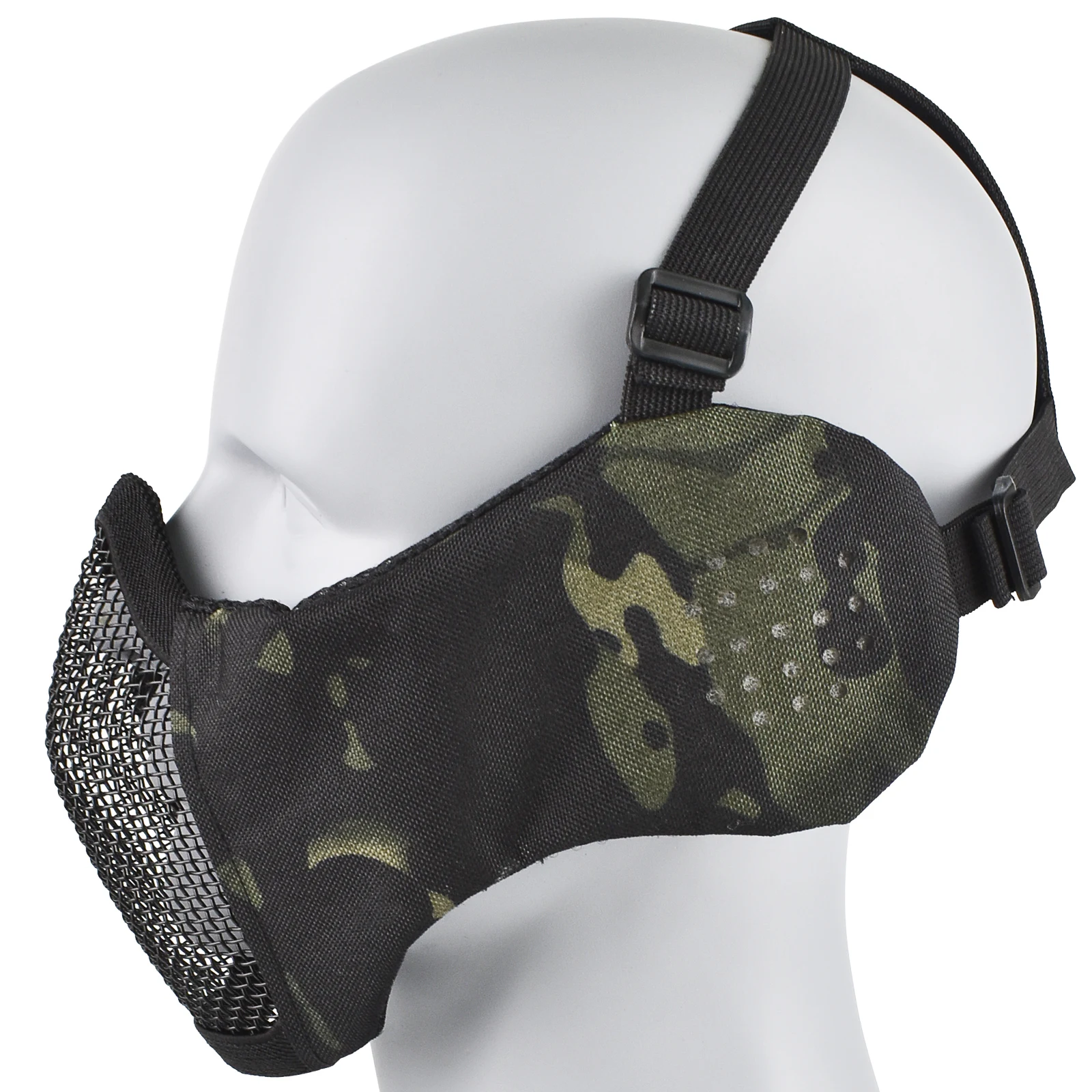 Warwolf V12 Multicolor mask for CS tactical training half face mask with ear protection