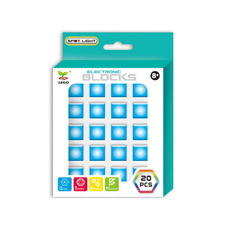 
Giocattolo Pin-insert Educational Electronic Luminous Building Blocks Pointing Lights Toys E Teaching Accessories 