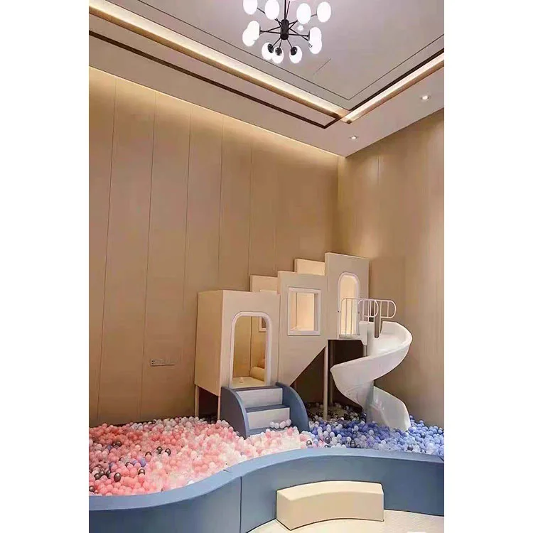 Hanlin Design Ball Blaster Tree House Indoor Playground Plastic Indoor Playground Foe Sale for Adults and Kids