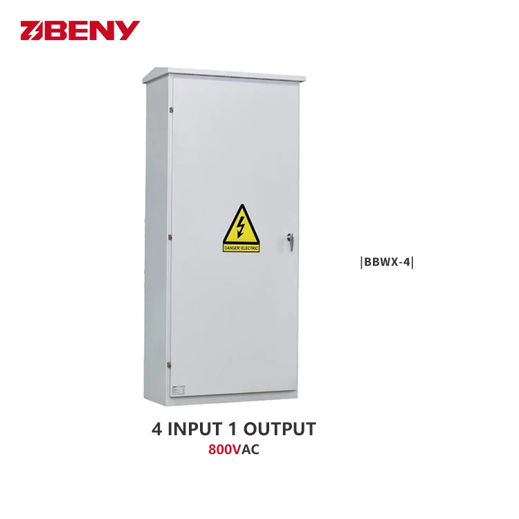 BENY AC solar pv Combiner Box 4 strings input 1 output with AC breaker or SPD