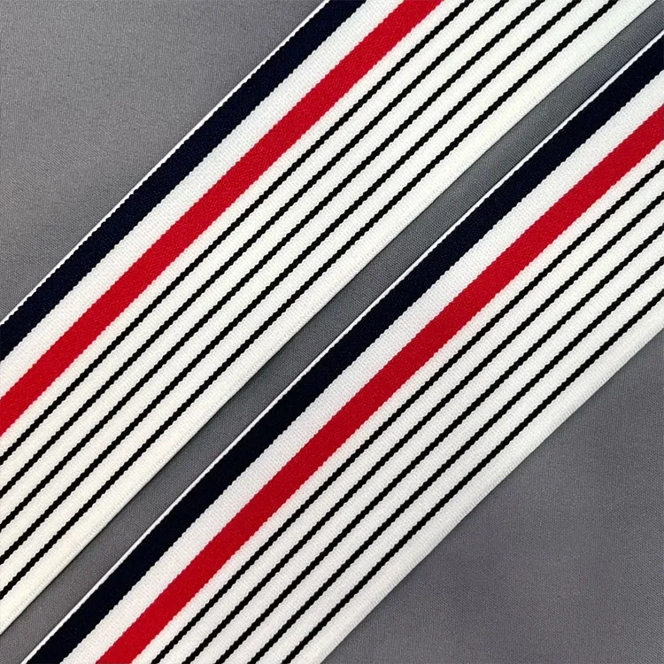 Competitive Price Colorful Sewing Elastic Band Pinstripe Elastic Waist Band For Women Underwear Woven