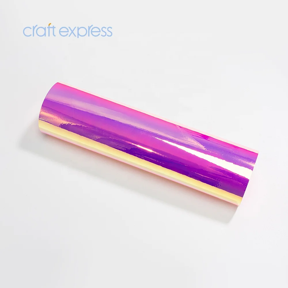 Vesub Wholesale Colorful Holographic PVC Adhesive Vinyl Rolls Testing Package