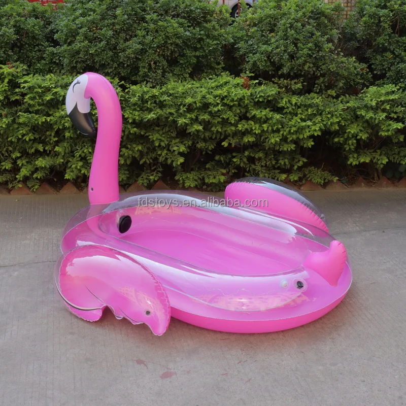 New Light-up Inflatable Pool Float Chair with Remote Control, Solar Powered Flamingo Pool Float