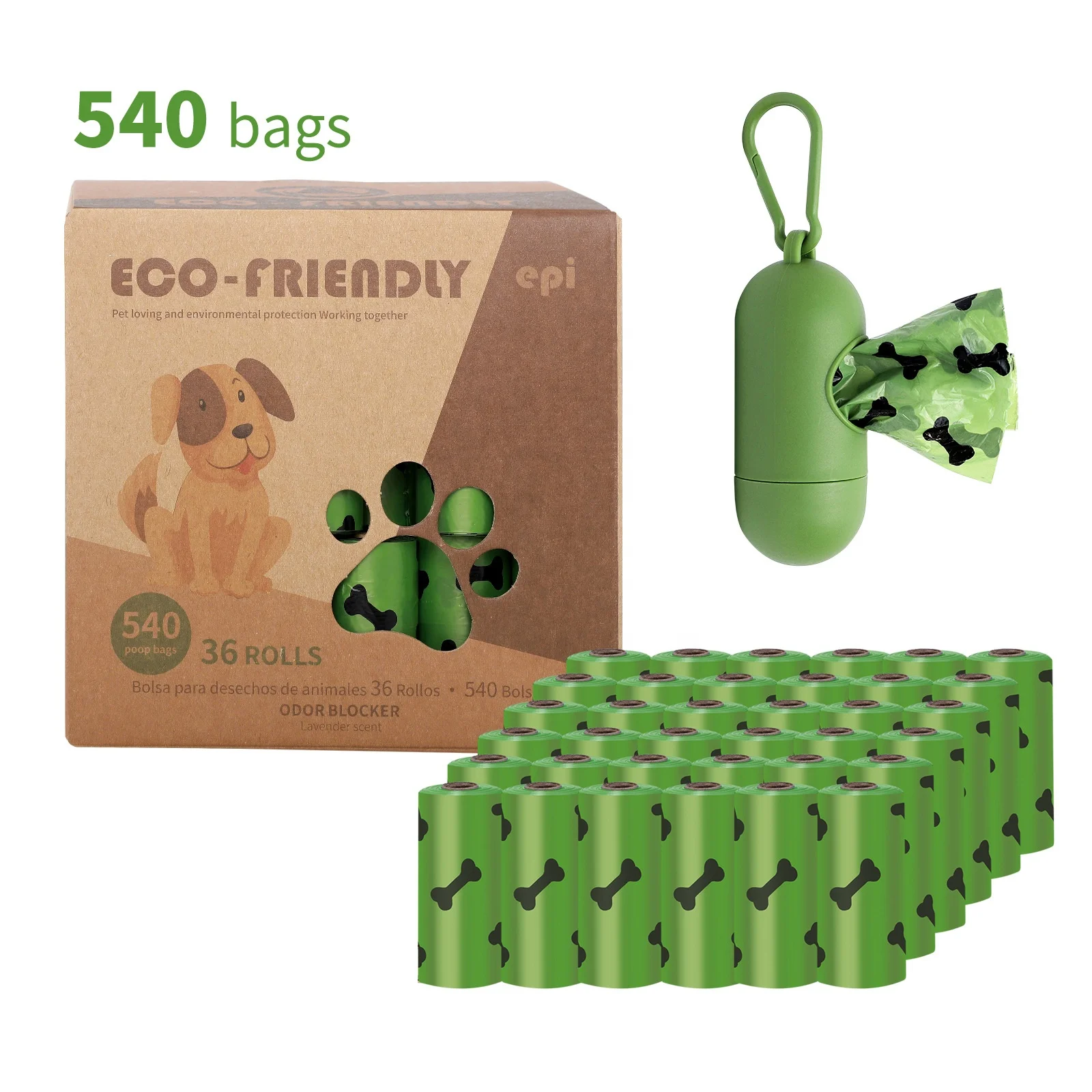 Best Factory Pet Poop Bags Dog Poop Bag Wall Storage Carton Box Sustainable Poop Bags Compostable Pbat Pla Corn Starch Handles